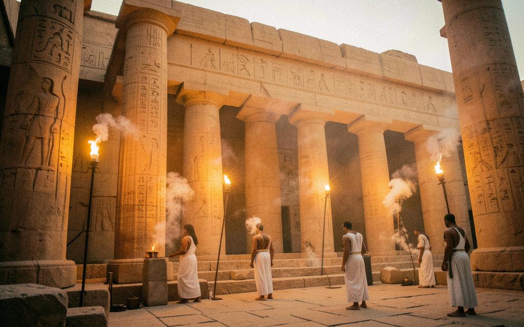 Karnak Temple, Luxor, Egypt in the age of New Kingdom Egypt