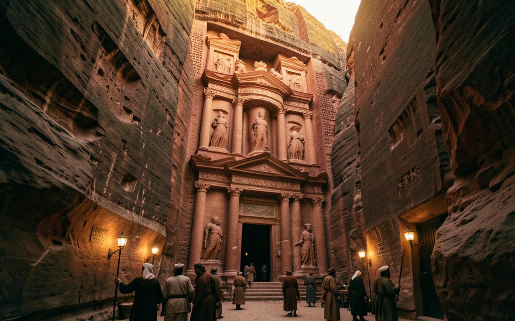 Al-Khazneh, Petra, Jordan in the age of Nabataean Petra